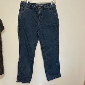 Carhartt 38 x 34 loose fit heavy weight denim jeans men